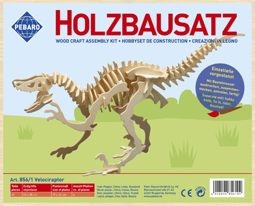 Holzbausatz Velociraptor