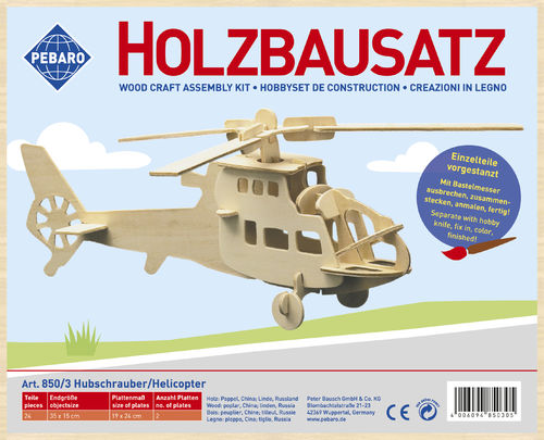 Holzbausatz Hubschrauber