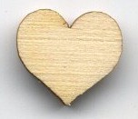 Holz-Bastelmotiv Herz