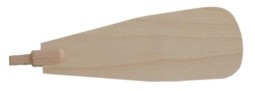 Pyramidenflügel Blatt 100mm, Sperrholz , Blattstärke 1,6mm mit Schaft 1071