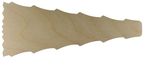 Pyramidenflügel gezackt, Sperrholz 3 mm, Länge 195 mm